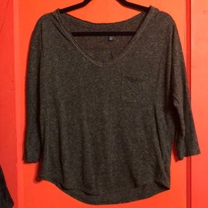 Grey 3/4 sleeve top